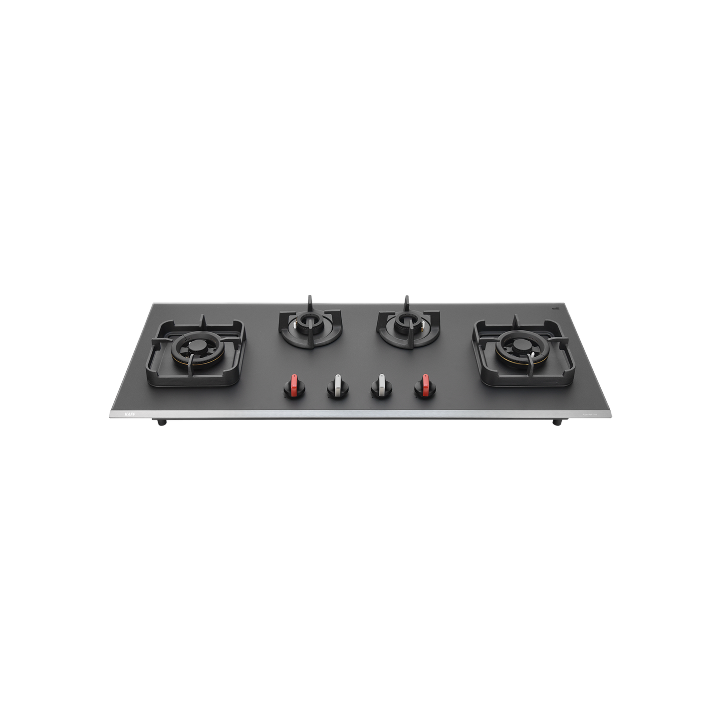 CRYSTAL NOIR 1104- 4 Burners Built-in Hob with Frosted Crystal Black Glass Finish