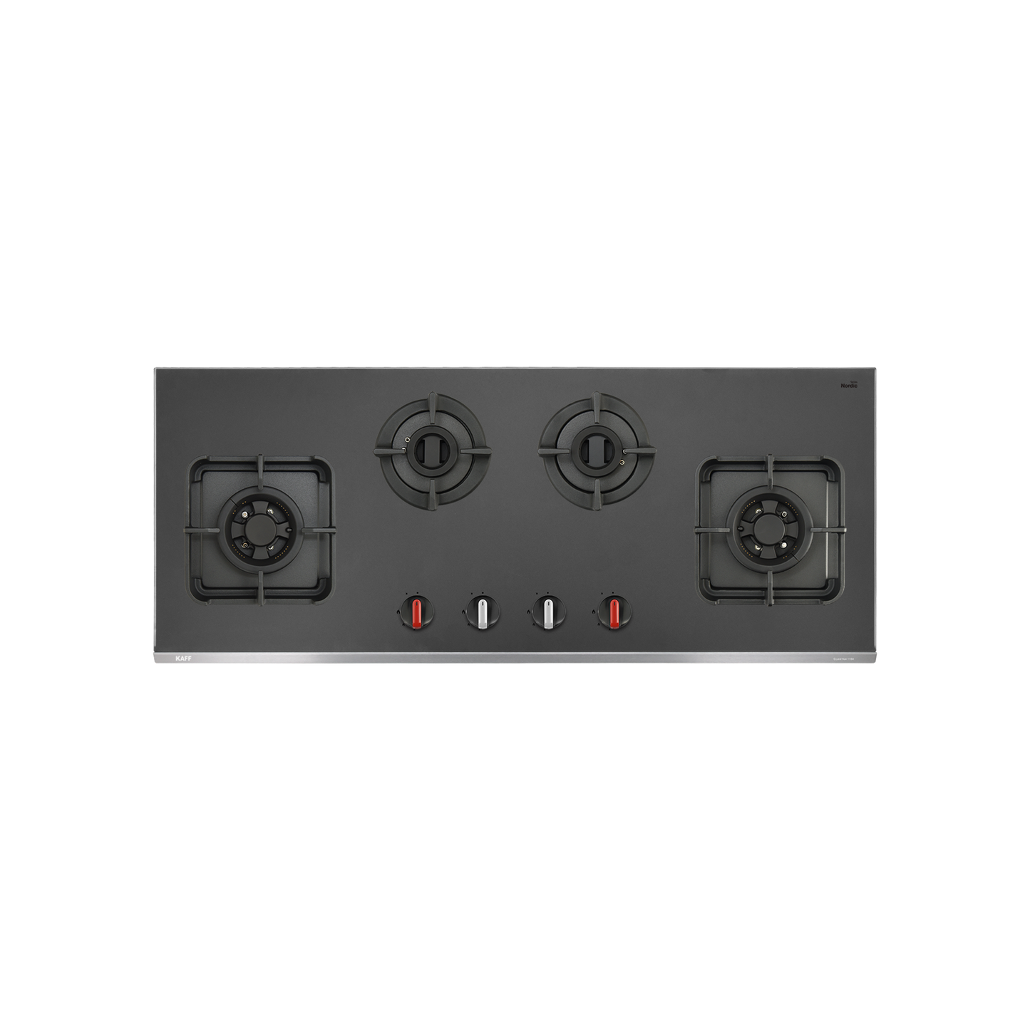 CRYSTAL NOIR 1104- 4 Burners Built-in Hob with Frosted Crystal Black Glass Finish