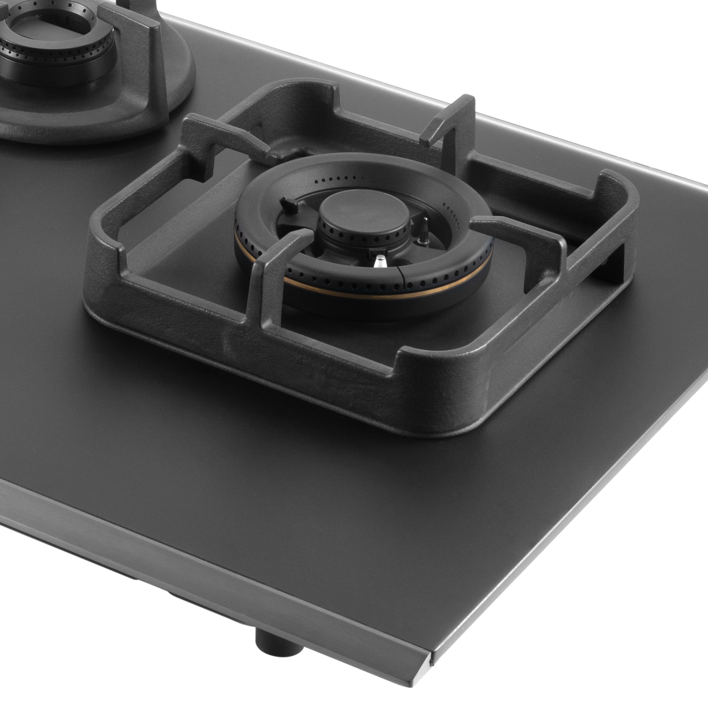CRYSTAL NOIR 1104- 4 Burners Built-in Hob with Frosted Crystal Black Glass Finish
