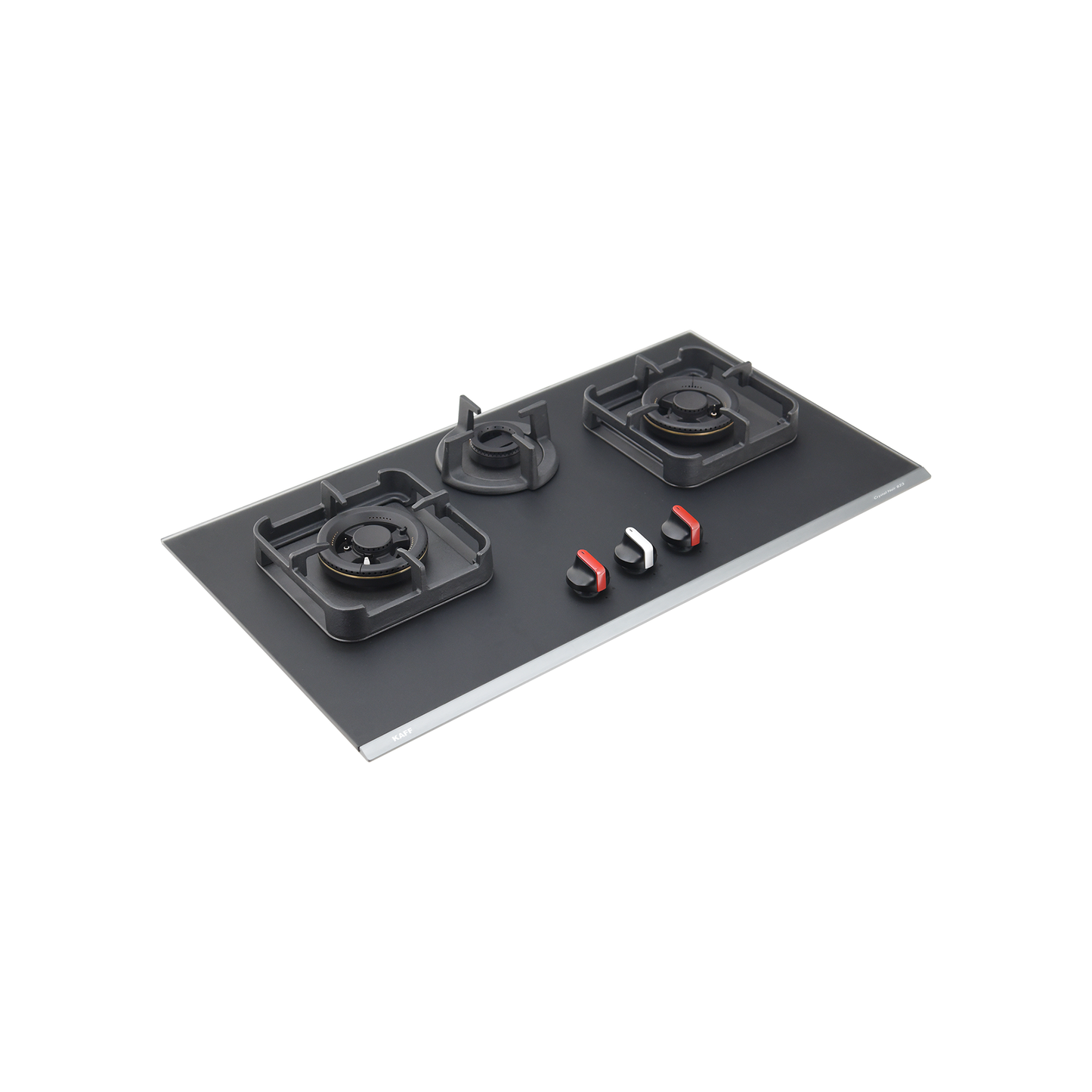 CRYSTAL NOIR 823- 3 Burners Built-in Hob with Frosted Crystal Black Glass Finish