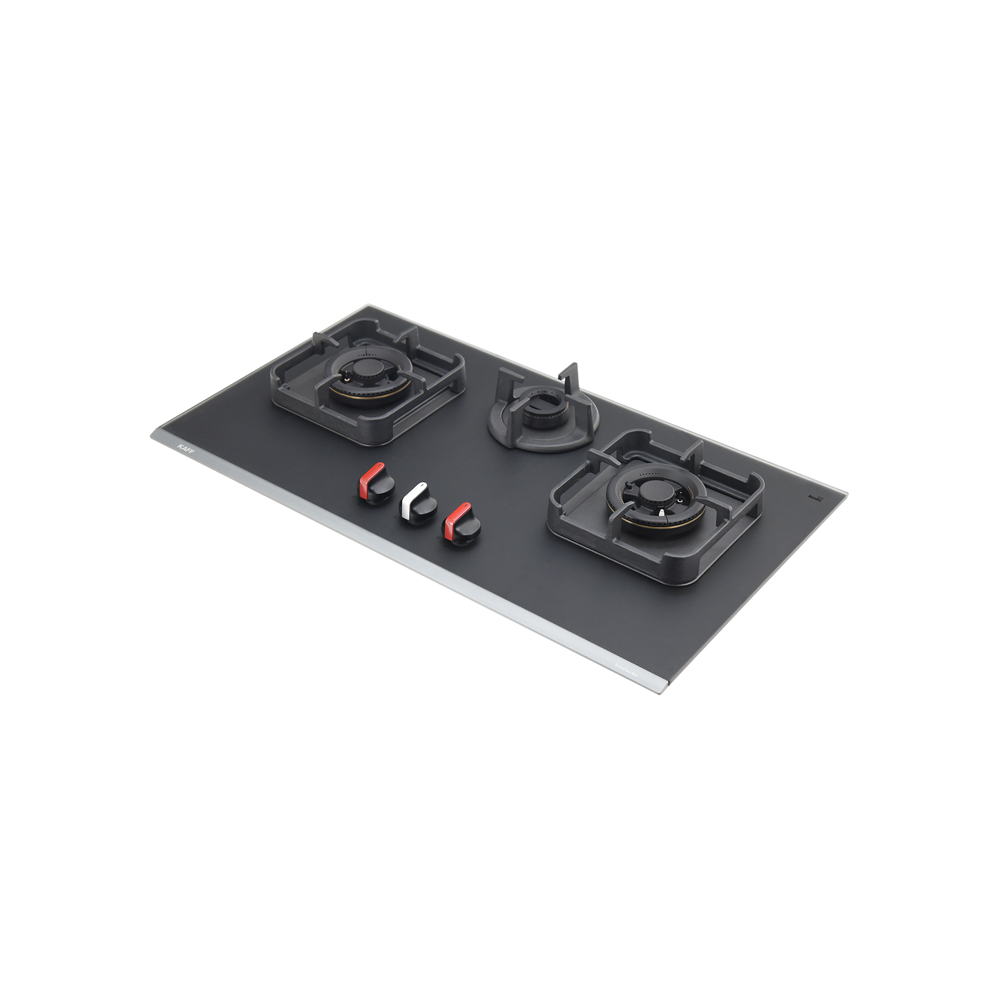 CRYSTAL NOIR 823- 3 Burners Built-in Hob with Frosted Crystal Black Glass Finish