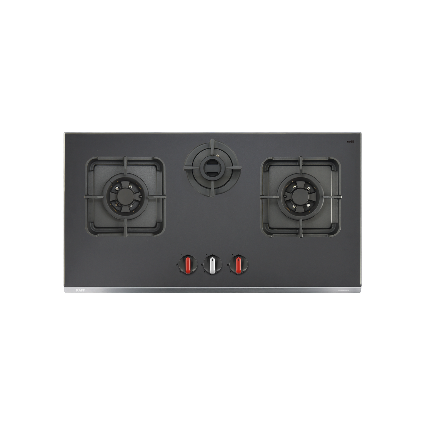 CRYSTAL NOIR 823- 3 Burners Built-in Hob with Frosted Crystal Black Glass Finish