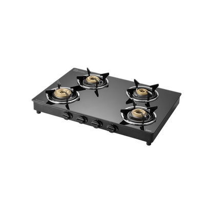 CTC694B / CTC694BAI Slim Line Design 4 Brass Burners Cooktop, Designer Knobs