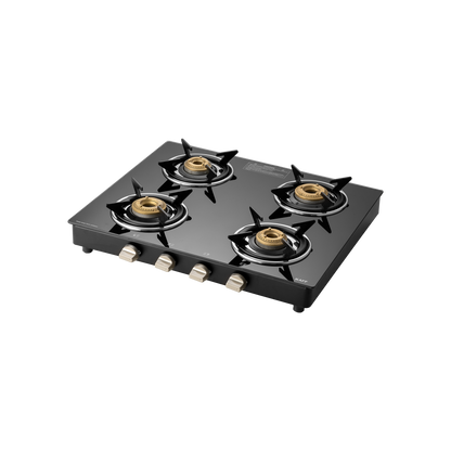 CTE584B- 4 Burners Cooktop with Enameled Pan Support, Slim Line Design