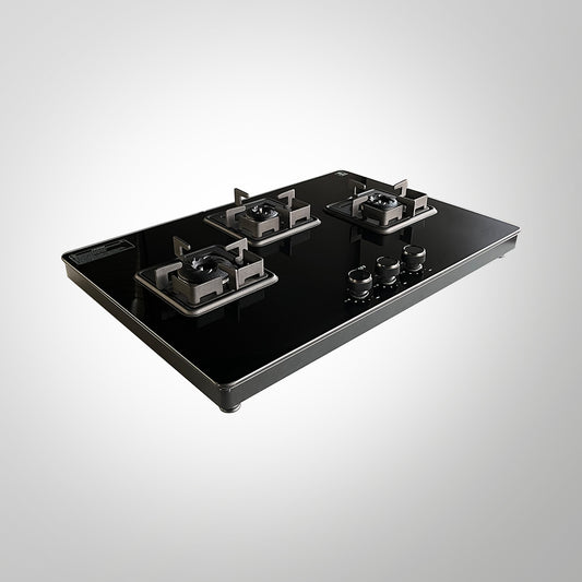 CTH75 3BAI - Matte Black Finish Cooktop with Jumbo, Big and Small Burner