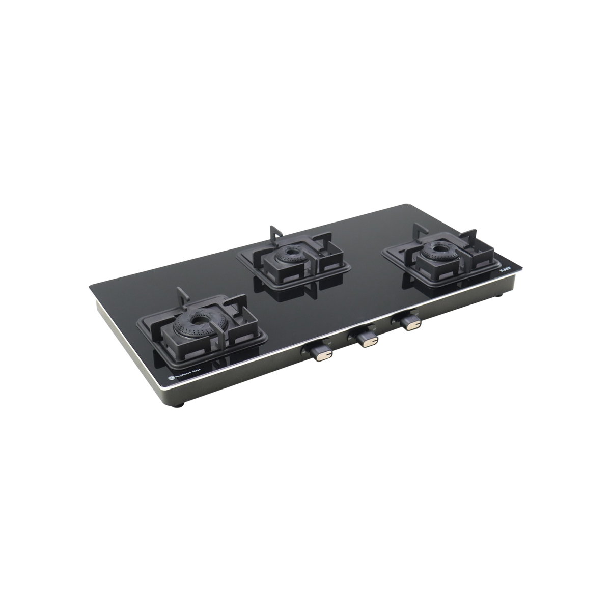 CTQ 77 3B / CTQ 77 3B AI Cooktop with 3 Burner Black Tempered Glass Finish