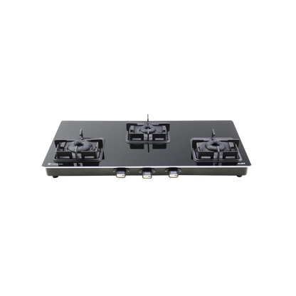 CTQ 77 3B / CTQ 77 3B AI Cooktop with 3 Burner Black Tempered Glass Finish