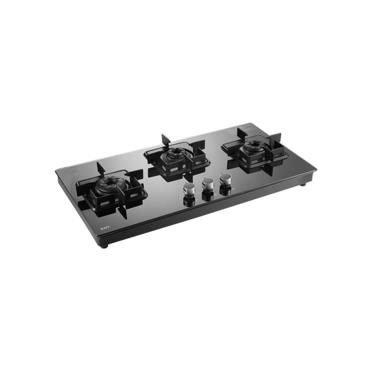 CTS 71 3B AI- Cooktop with Stainless Steel Square Drip Tray, 3 Burners Slim Line Design