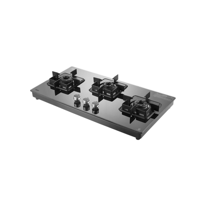 CTS 71 3B AI- Cooktop with Stainless Steel Square Drip Tray, 3 Burners Slim Line Design
