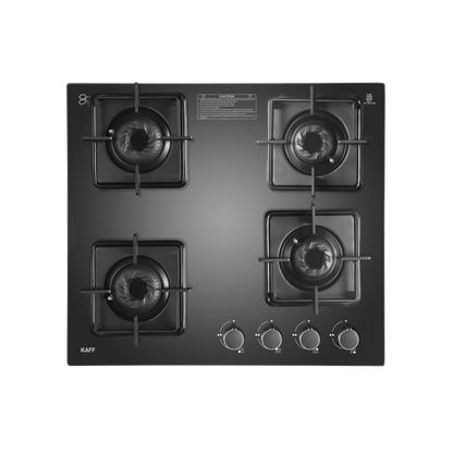CTS 58 4B AI- Cooktop with Stainless Steel Square Drip Tray, 4 Burners Slim Line Design