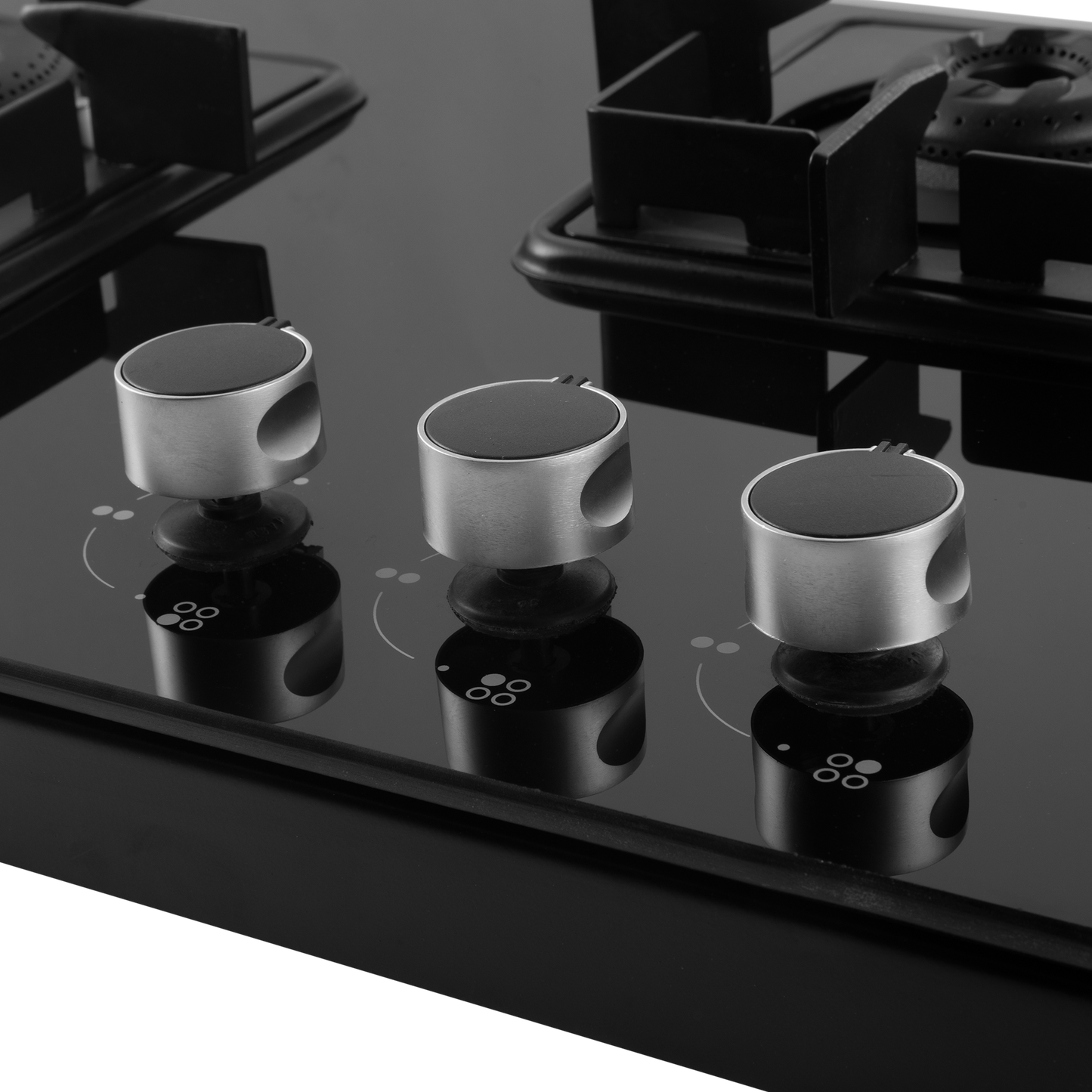 CTS 71 3B AI- Cooktop with Stainless Steel Square Drip Tray, 3 Burners Slim Line Design