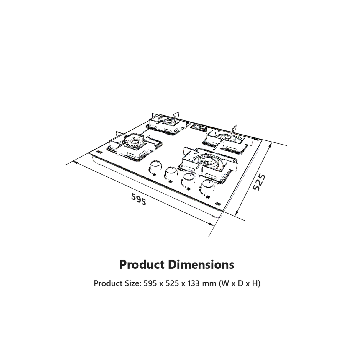 Hobtops with Matt Finish Series CTZ- CTZ 84B AI