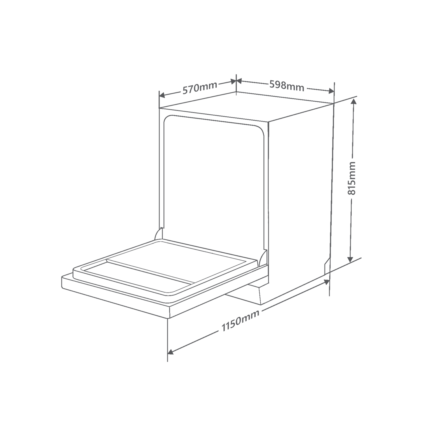 DW (SITG)- Built in Dishwasher with Rapid Wash & Salt Container for Water Softener