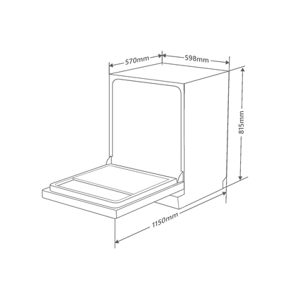 DW (SITG)- Built in Dishwasher with Rapid Wash & Salt Container for Water Softener