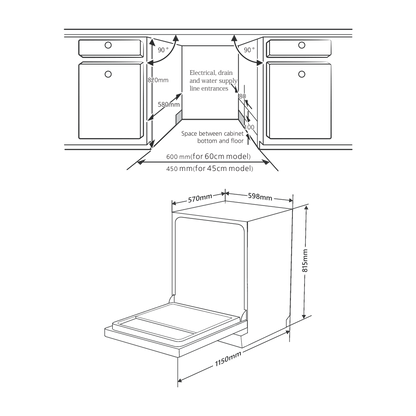 DW (SITG)- Built in Dishwasher with Rapid Wash & Salt Container for Water Softener