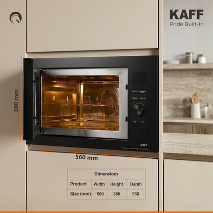 KB5A- 34L Built-in Microwave with Grill & Convection, Child Lock, Digital Display