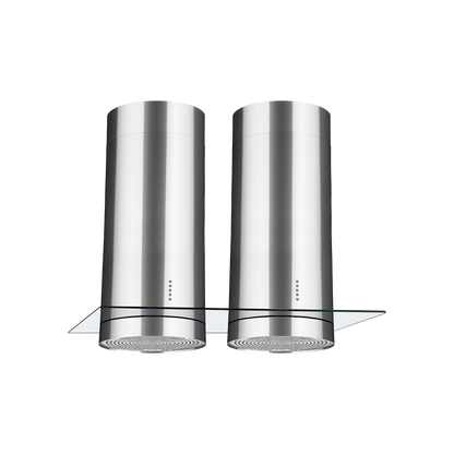 FLORA TWIN DX - 120 (ISLAND) | Unique Twin Cylinder Design | Stainless Steel Finish CS