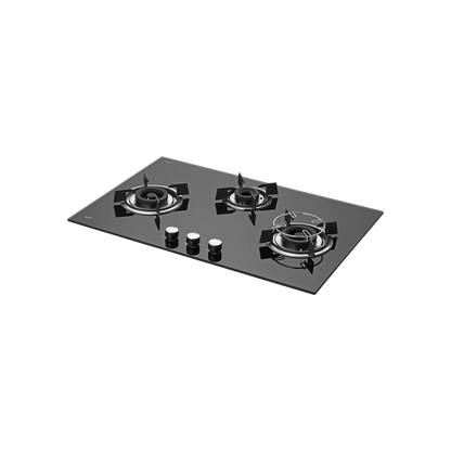 HBR 783 B - 3 Brass Burners Built-in Hob, Auto Electric Ignition