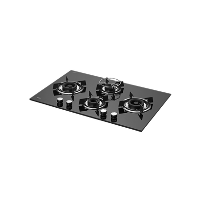 HBR 784 C - Built-in Hob, 4 Brass Burners, Auto Electric Ignition, Easy Grip Knobs