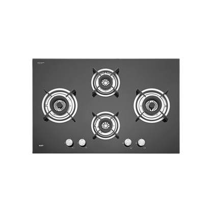 HBR 784 C - Built-in Hob, 4 Brass Burners, Auto Electric Ignition, Easy Grip Knobs