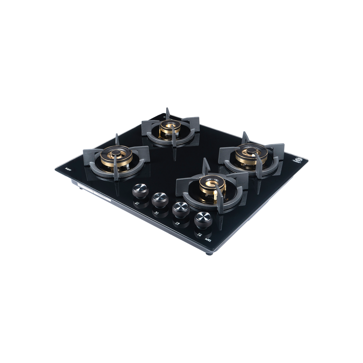 4 Burner Built-in Hob with Full Brass Burners & Direct Flame, 60 cm (INF 604DF)
