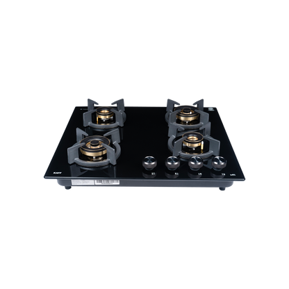 4 Burner Built-in Hob with Full Brass Burners & Direct Flame, 60 cm (INF 604DF)