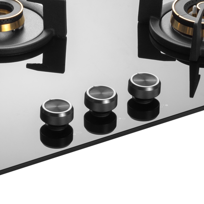 INF 783- Built-in Hob with 3 Full Brass High Efficiency Burners