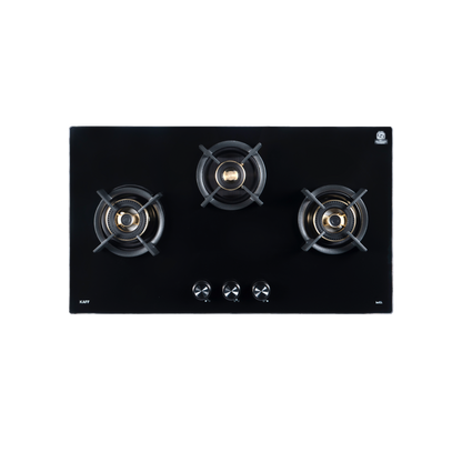 3 Burner Built-in Hob with Full Brass Burners & Direct Flame, 78 cm (INF 783DF)