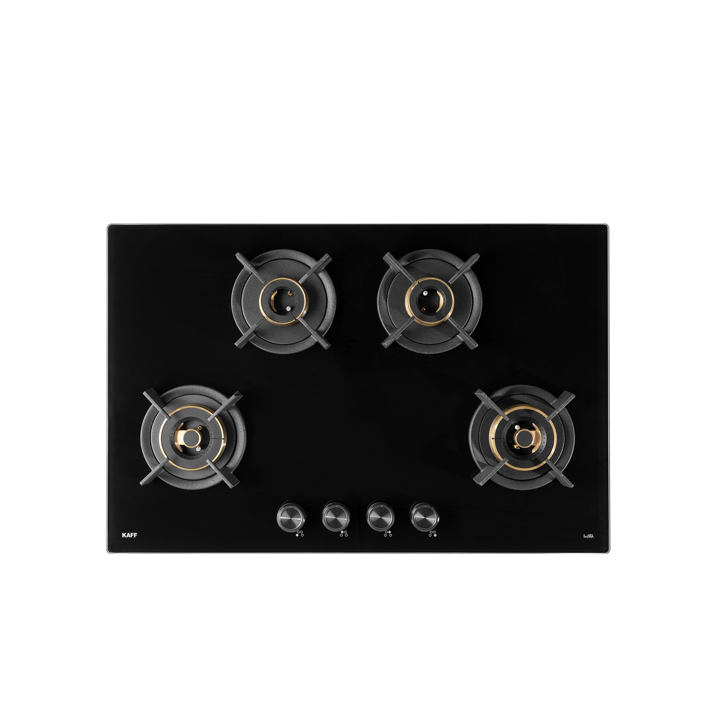 INF 804DF- Built-in Hob, 4 Full Brass High Efficiency Burners with Flame Failure Device