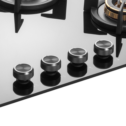 INF 804DF- Built-in Hob, 4 Full Brass High Efficiency Burners with Flame Failure Device
