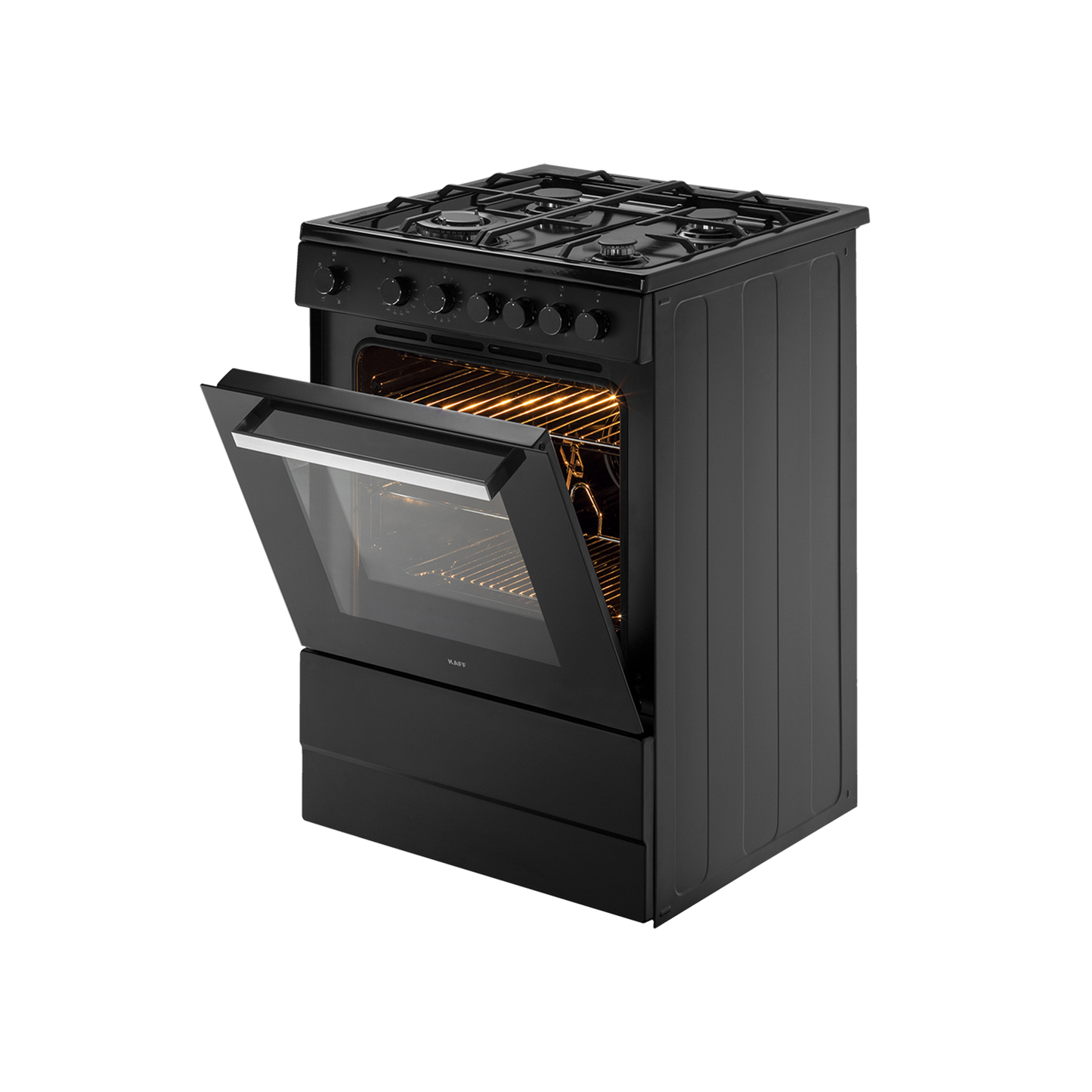 KAB 60- Cooking Range with Electric Oven, Matt Black Finish, Auto Electric Ignition