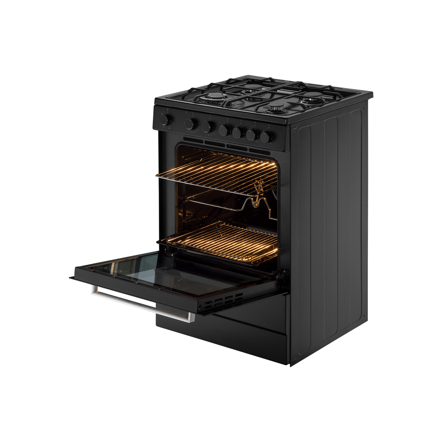 KAB 60- Cooking Range with Electric Oven, Matt Black Finish, Auto Electric Ignition