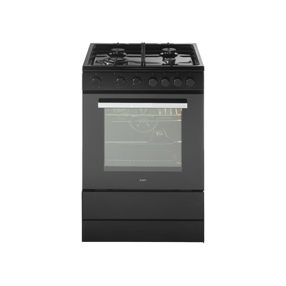 KAB 60- Cooking Range with Electric Oven, Matt Black Finish, Auto Electric Ignition