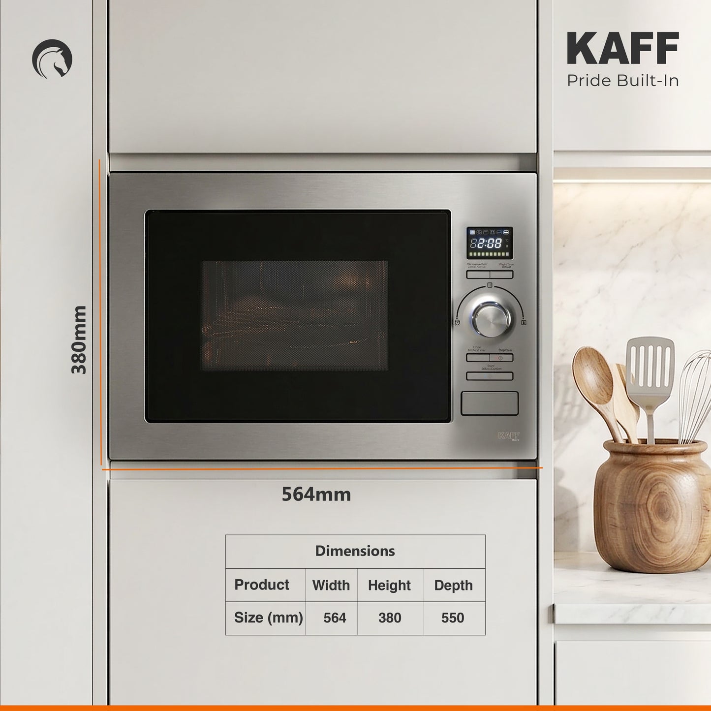 KB4A - 28L Built-in Microwave with Multi-Programming & Auto Cooking Menu