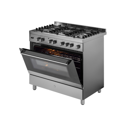 KGM 90 Cooking Range with Electric Oven, Stainless Steel Finish, Auto Electric Ignition
