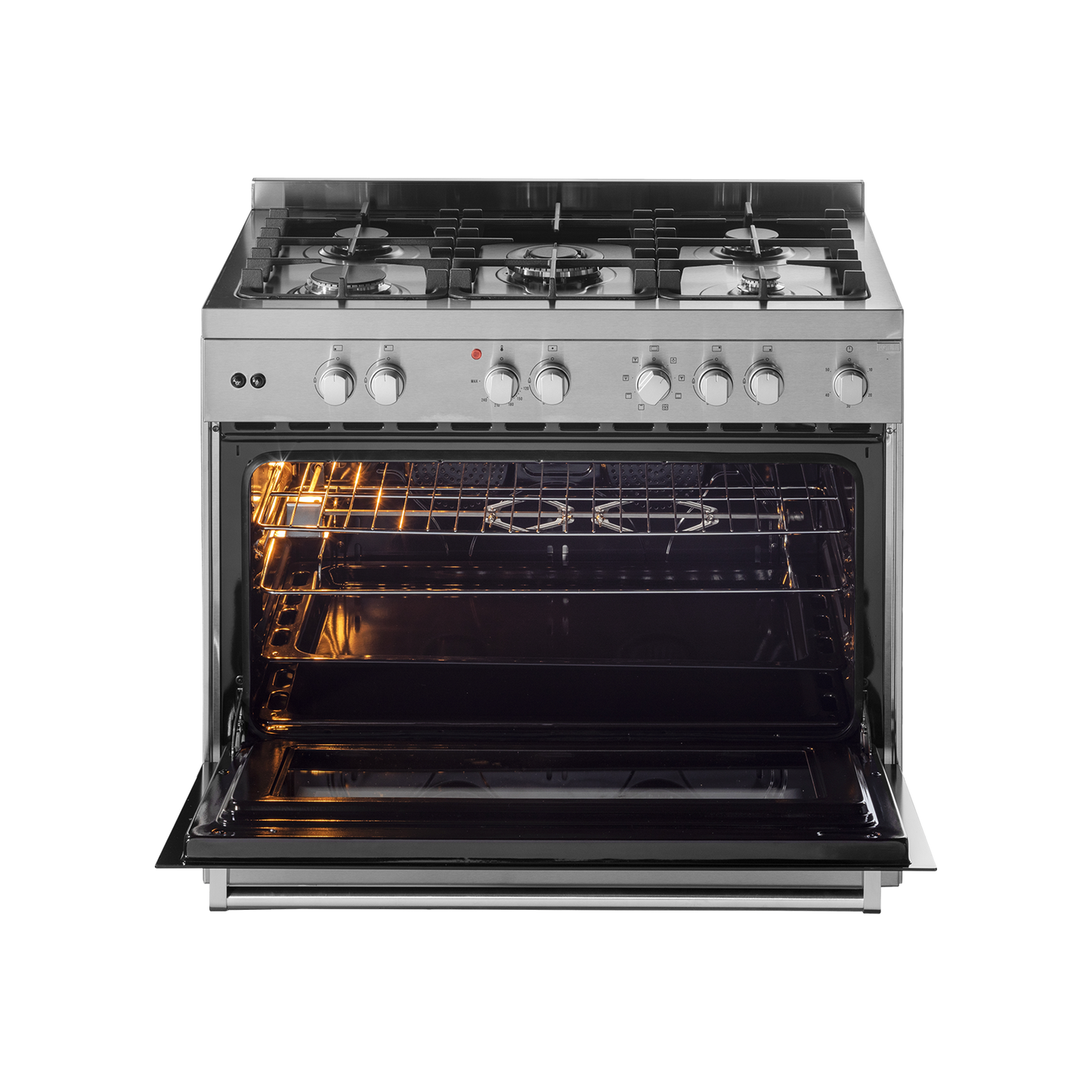 KGM 90 Cooking Range with Electric Oven, Stainless Steel Finish, Auto Electric Ignition