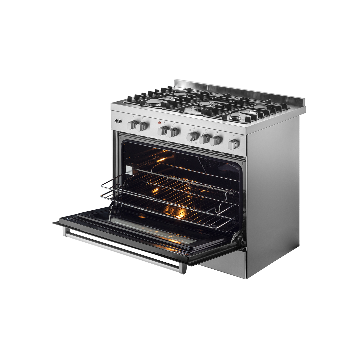 KGM 90 Cooking Range with Electric Oven, Stainless Steel Finish, Auto Electric Ignition