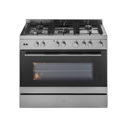 KGM 90 Cooking Range with Electric Oven, Stainless Steel Finish, Auto Electric Ignition