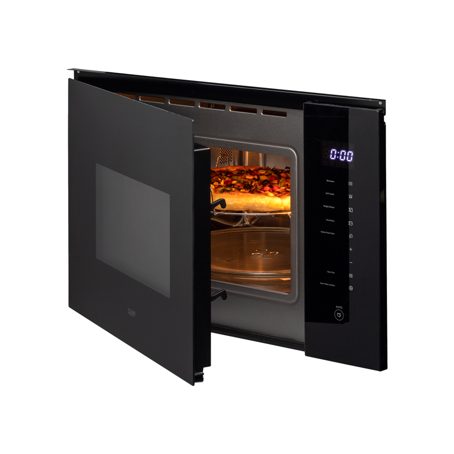KMW HN6 BLK- 28L Built-in Microwave with Touch Control & Defrost by Time & Weight