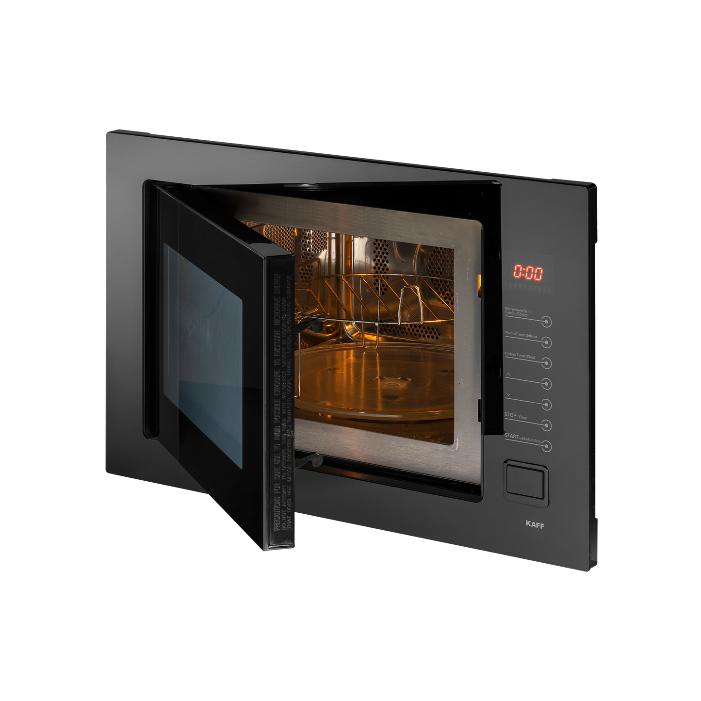 KMW8A BLK- Built in Microwave with Push Door Opening Button & Interior Lighting