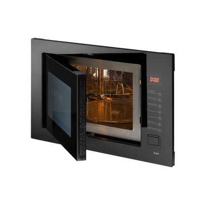 KMW8A BLK- Built in Microwave with Push Door Opening Button & Interior Lighting