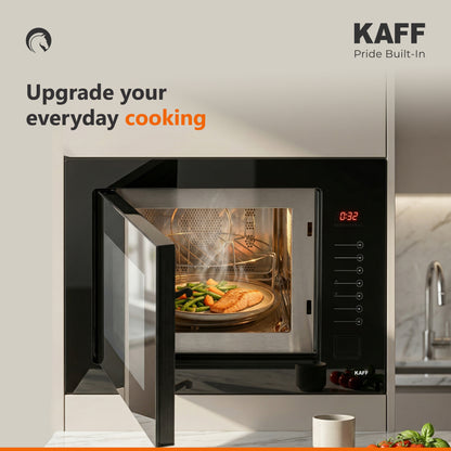 KMW8A BLK- Built in Microwave with Push Door Opening Button & Interior Lighting