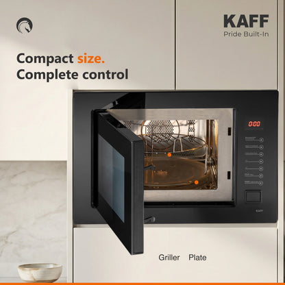 KMW8A BLK- Built in Microwave with Push Door Opening Button & Interior Lighting