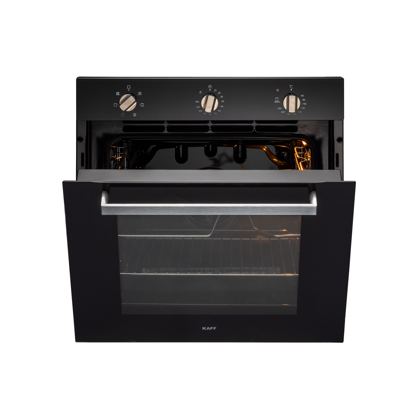 KOV 73 MRFT- 73 L Built-in Oven with 3 Layer Glass Door, Full Black Tempered Glass Finish