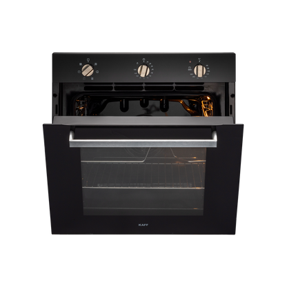 KOV 73 MRFT- 73 L Built-in Oven with 3 Layer Glass Door, Full Black Tempered Glass Finish