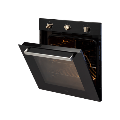 KOV 73 MRFT- 73 L Built-in Oven with 3 Layer Glass Door, Full Black Tempered Glass Finish
