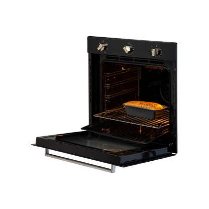 KOV 73 MRFT- 73 L Built-in Oven with 3 Layer Glass Door, Full Black Tempered Glass Finish