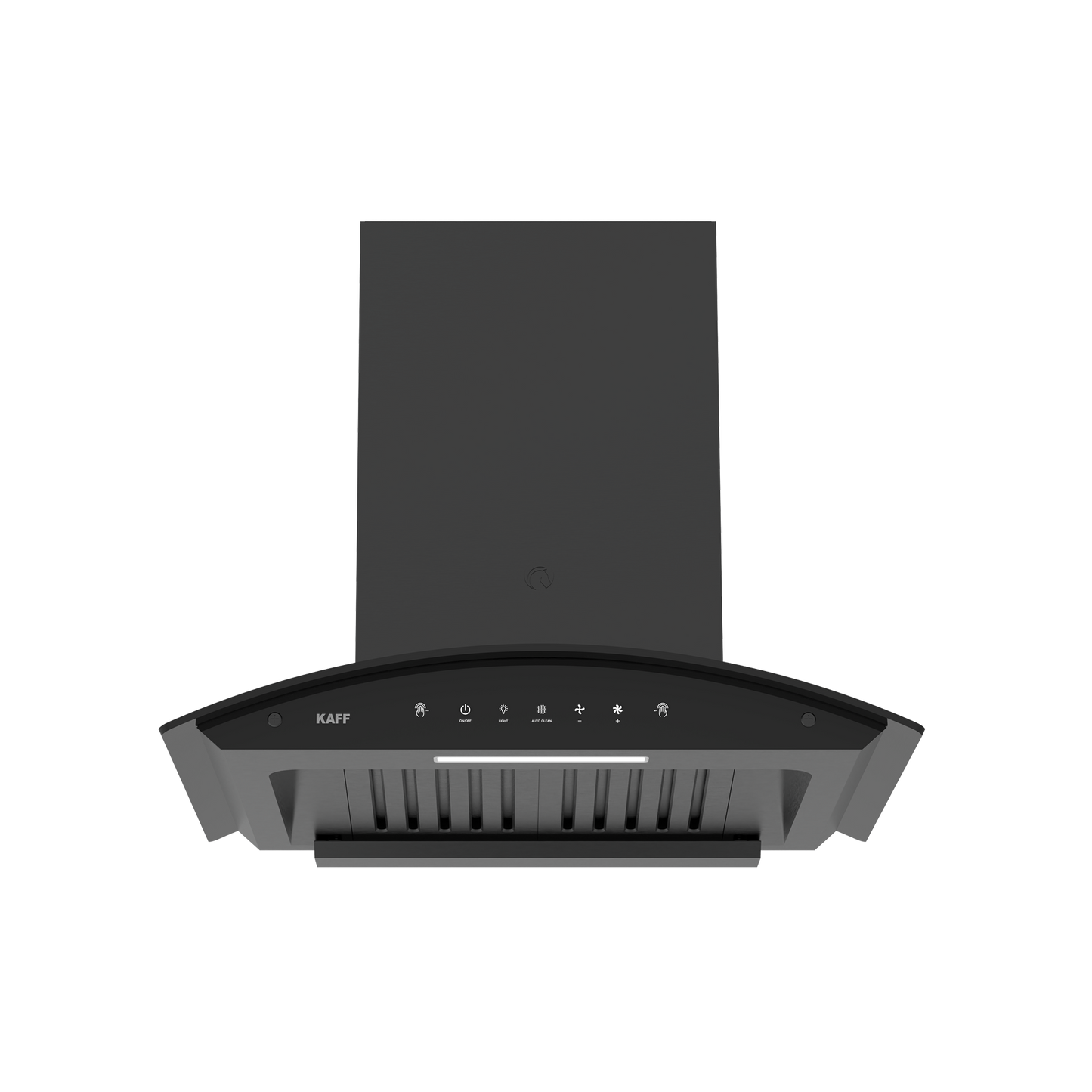 LAZIO DHC 60 - Baffle Filters Chimney, Matt Black Finish