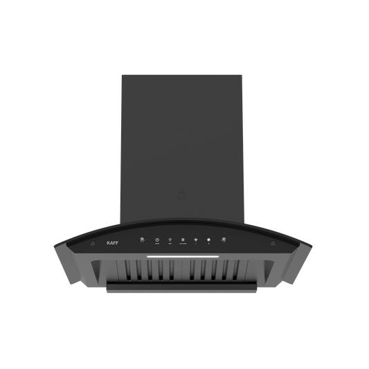 LAZIO DHC 60 - Baffle Filters Chimney, Matt Black Finish