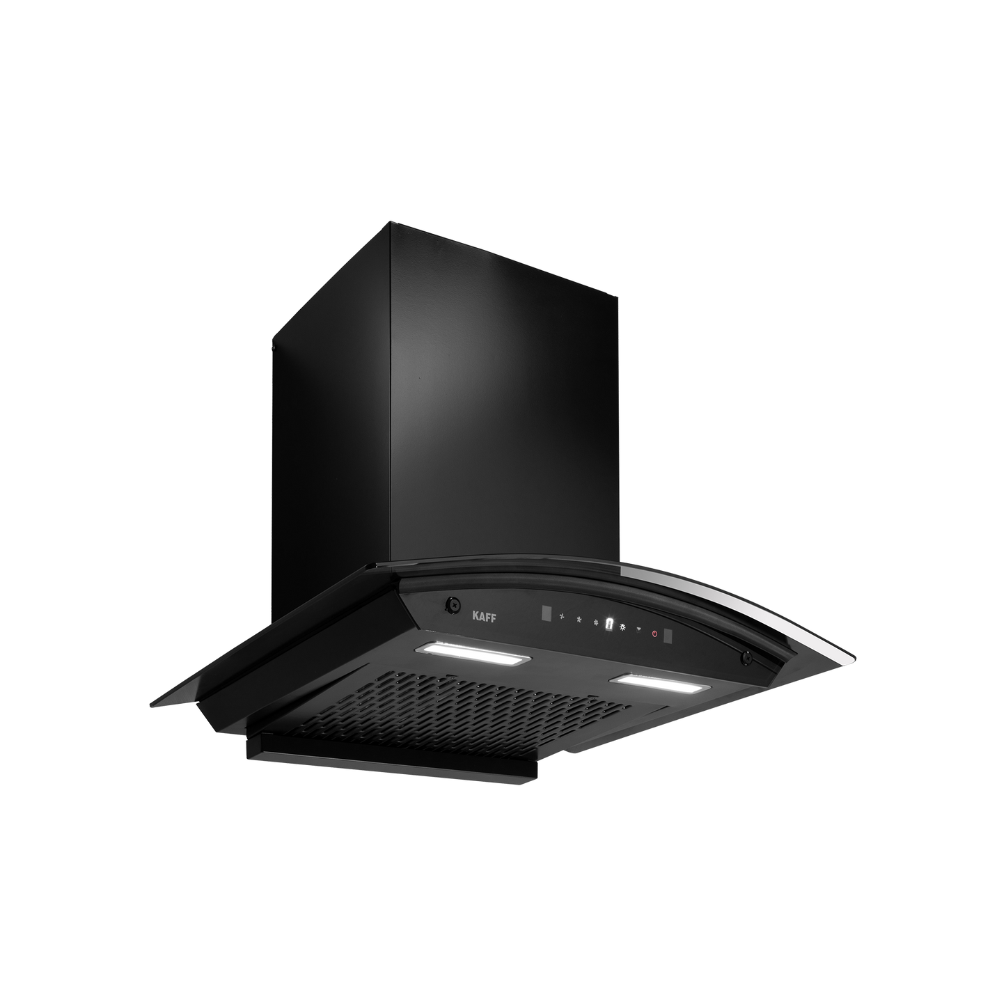 MAINZ DHC 60/75/90 Kitchen Chimney, Black Glass and Digital Display